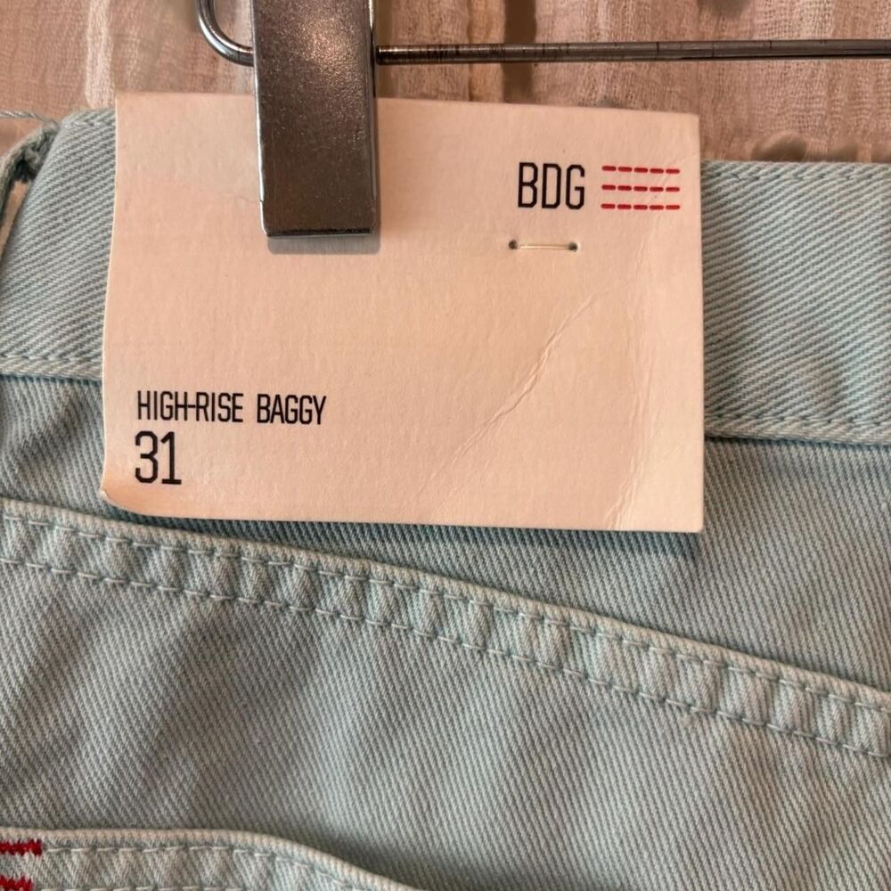 BDG pale robins egg blue carpenter pants 31" waist NWT - Picture 4 of 6